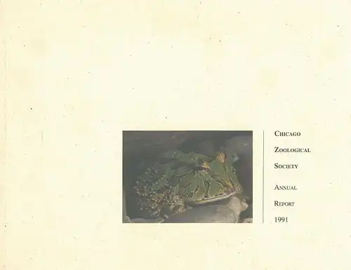 Chicago Zoological Society, Annual Report 1991. 