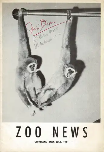 Zoo News, July 1961 (Gibbons). 