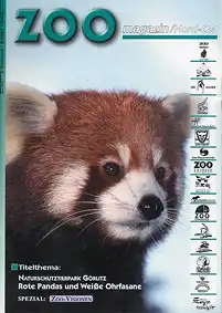 ZOOmagazin Nord-Ost Sommer 2001 (Themen u. a.: Rote Pandas und Weiße Ohrfasane im Tierpark Görlitz, Gelbbrust - Kapuziner im Zoo Magdeburg, Englische Parkrinder (White Cattle) im Tierpark Warder). 