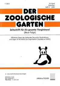 Der Zoologische Garten, Band 70, 2000, Heft 6 (Beiträge und a.: Die Aqua Terrarien Erlebniswelt im Schönbrunner Tiergarten; Reproductive biology of the European lynx; Maße.. 