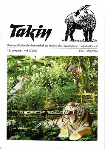 Takin (Vereinspublikation), 12. Jahrgang, Heft 1/2003. 
