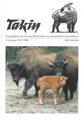 Takin (Vereinspublikation), 15. Jahrgang, Heft 1/2006. 