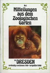 Mitteilungen aus dem zool. Garten; Nr. 1. 