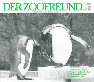 Der Zoofreund - Zeitschrift d. Zoofreunde Hannover; Nr. 66. 