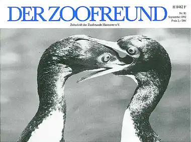 Der Zoofreund - Zeitschrift d. Zoofreunde Hannover; Nr. 85. 