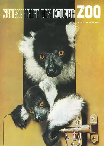Die Zeitschrift des Kölner Zoos, H. 3, 17. JG. 