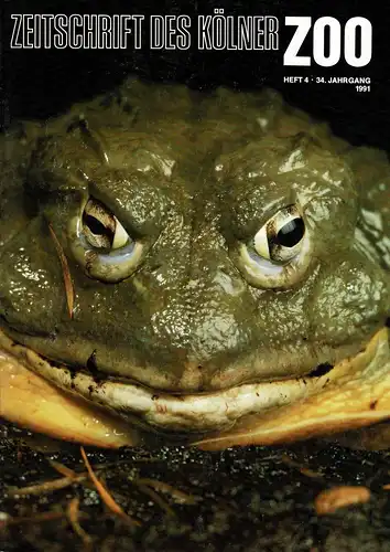 Die Zeitschrift des Kölner Zoos, H. 4, 34. JG. 