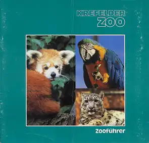 Zooführer, (grün, 3 Tierbilder) mit Ösen für das Zoo-Ringbuch. 