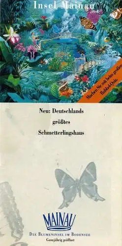Neu: Deutschlands größtes Schmetterlingshaus. 