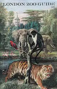 Zoo Guide (Zeichnung mit Elefant, Tiger etc.). 