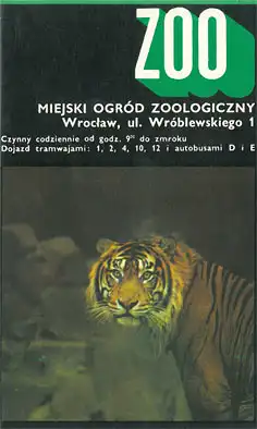 Faltplan mit Kurzinfos (Tiger). 