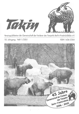 Takin (Vereinspublikation), 10. Jahrgang, Heft 1/2001. 