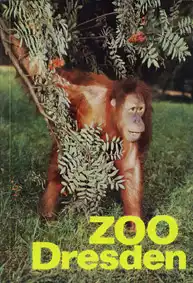 Wegweiser (Orang Utan) mit Faltplan. 