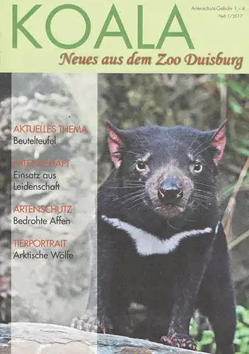 Zoo-Journal Koala, Heft 1/2017. 