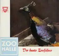 Der bunte Zooführer (weißer Rand), mit Faltplan. 