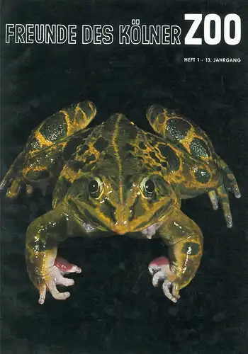 Freunde des Kölner Zoos, H. 1, 13. JG. 