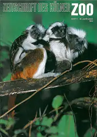 Die Zeitschrift des Kölner Zoos, H. 1, 36. JG mit Jabe 1992. 