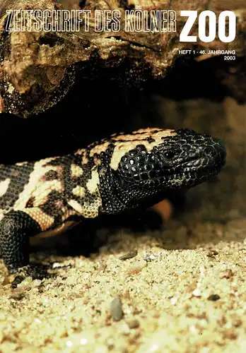 Die Zeitschrift des Kölner Zoos, H. 1, 46. JG. 