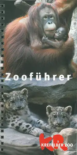Zooführer (Orang-Utan, zwei Schneeleparden). 