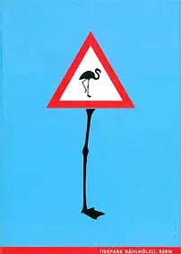 Parkf?hrer (Warnschild mit Flamingo). 