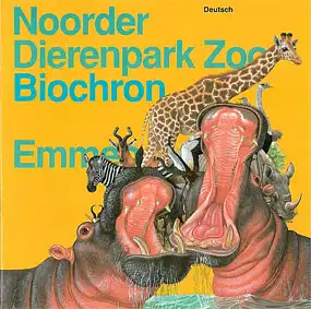 Noorder Dierenpark Zoo, Biochron (Zeichnung Flusspferde, Giraffe, etc.). 