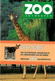 Zoofhrer (Giraffe) mit Faltplan und Banderole. 