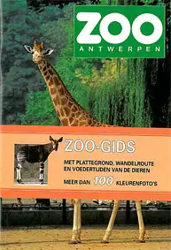 Zooführer (Giraffe) mit Faltplan und Banderole. 