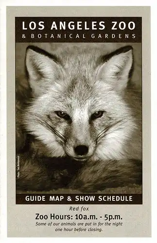 Guide Map & Show Schedule (Rotfuchs). 