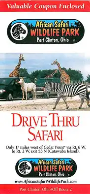 Faltblatt (Drive thru Safari). 