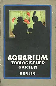 Fhrer durch das Aquarium (Besucher vor Becken). 