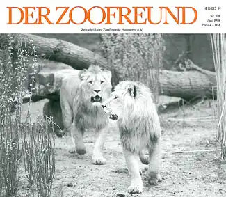 Der Zoofreund - Zeitschrift d. Zoofreunde Hannover; Nr. 108. 