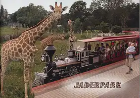 Jaderpark Zooführer (Giraffen, Westernbahn). 