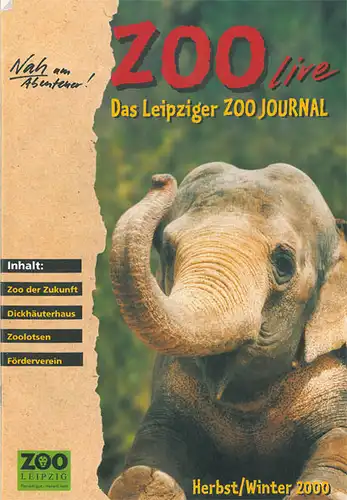 Zoo Live, Das Leipziger Zoo Journal, Herbst/Winter 2000. 