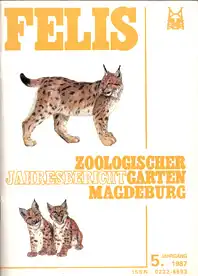 Jahresbericht Felis (5. Jahrgang, 87) Jabe 86. 