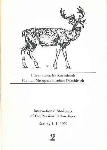 Int. Zuchtbuch für den Mesopotamischen Damhirsch 2. 