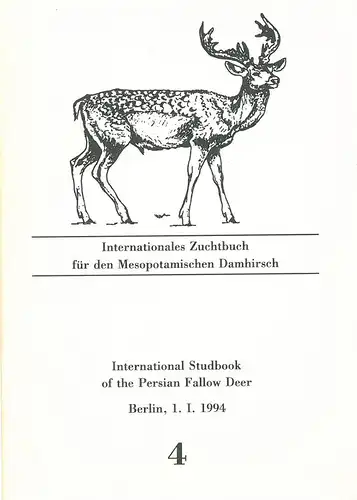Int. Zuchtbuch für den Mesopotamischen Damhirsch 4. 