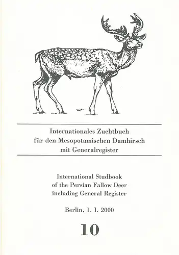 Int. Zuchtbuch für den Mesopotamischen Damhirsch 10. 