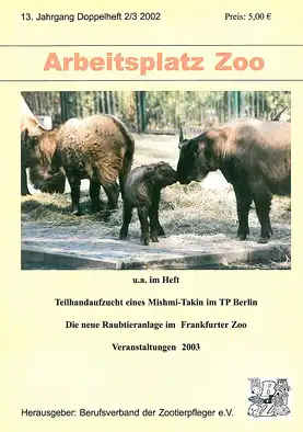 Arbeitsplatz Zoo Heft 2/3 -2002. 