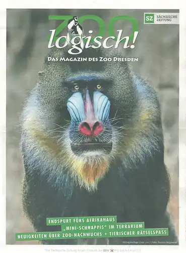 Zoologisch! Juni 2017 - Zeitungsbeilage des Zoos Dresden in Zusammenarbeit mit der Sächsischen Zeitung. 