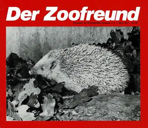 Der Zoofreund - Zeitschrift d. Zoofreunde Hannover; Nr. 22. 