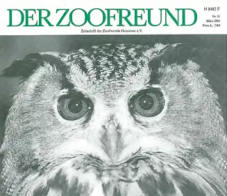 Der Zoofreund - Zeitschrift d. Zoofreunde Hannover; Nr. 91. 