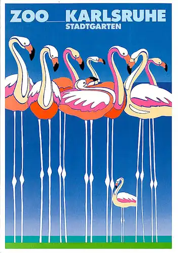 Zooführer (Flamingo/Zeichnung), 3. Auflage 1987. 