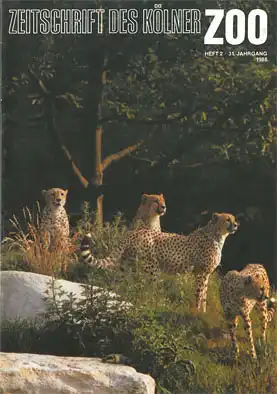 Die Zeitschrift des Kölner Zoos, H. 2, 31. JG. 