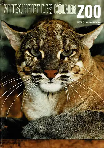 Die Zeitschrift des Kölner Zoos, H. 3, 41. JG. 