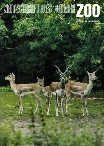 Die Zeitschrift des Kölner Zoos, H. 4, 41. JG. 