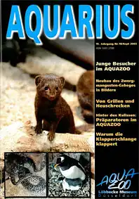 Aquarius, Zeitung Freundeskreis Löbbecke- Museum + Aquazoo, Nr. 18/ September 2003. 