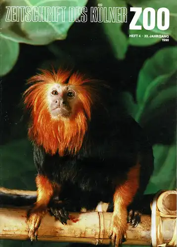 Die Zeitschrift des Kölner Zoos, H. 4, 33. JG. 