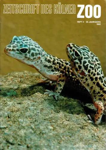 Die Zeitschrift des Kölner Zoos, H. 4, 35. JG. 