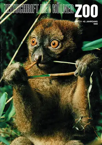 Die Zeitschrift des Kölner Zoos, H. 3, 42. JG. 