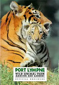 Official Brochure (Tiger mit Jungtier; Seite 5: Sumatra-Nashorn und Serval)). 